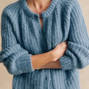 Sezane Emile Cardigan Iceberg Blue - Size S